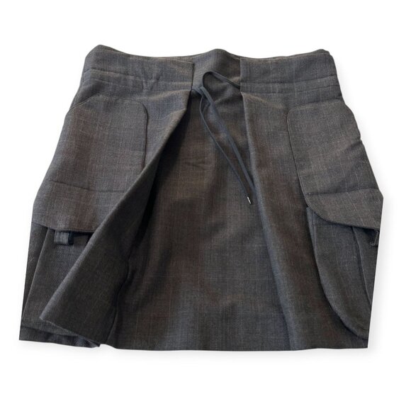 Marni Winter‎ Edition 2010 Gray Wool Pleated Skirt Size 44 Pockets - Picture 6 of 13